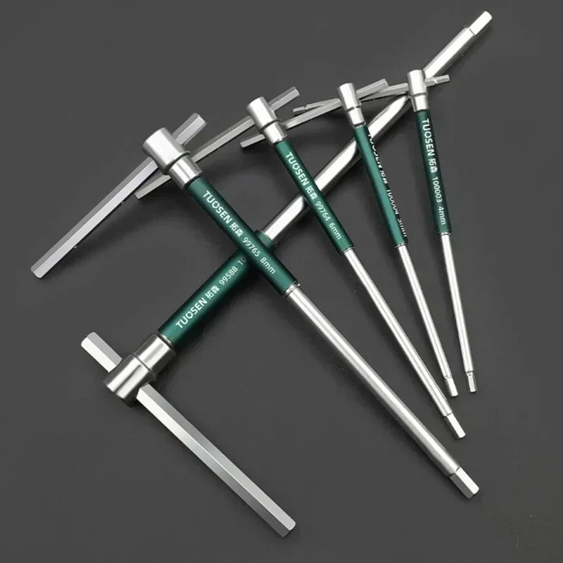 

NEW Screwdriver 2.5/3/4/5/6/8/10mm Torx T Type Allen Hex Wrench Chrome Spanner T-shaped Hand Car Tools Tool Extended T-Socket