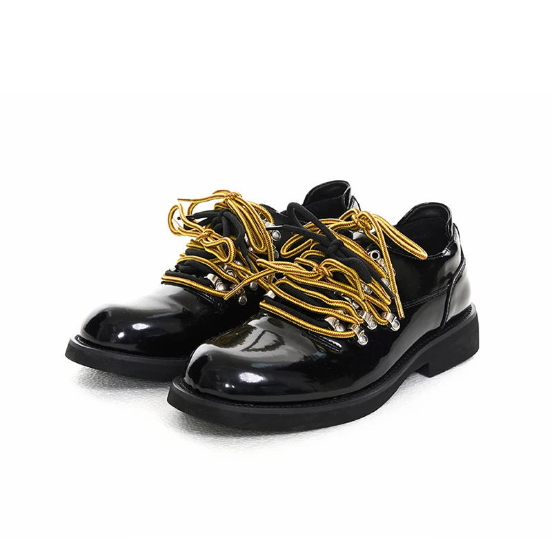 

New style retro derby shoes for men height increasing thick soled casual leather shoes for commuting and work Oxford shoes