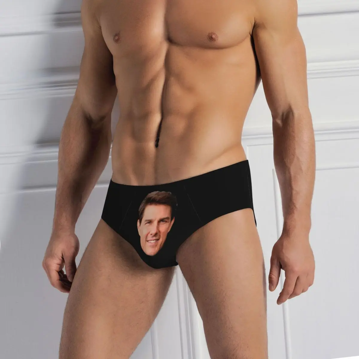 

Tom Cruise Face Cutout Male Triangle Panties Boxer Underpants Short Underwear for Homme Man Boyfriend Gift