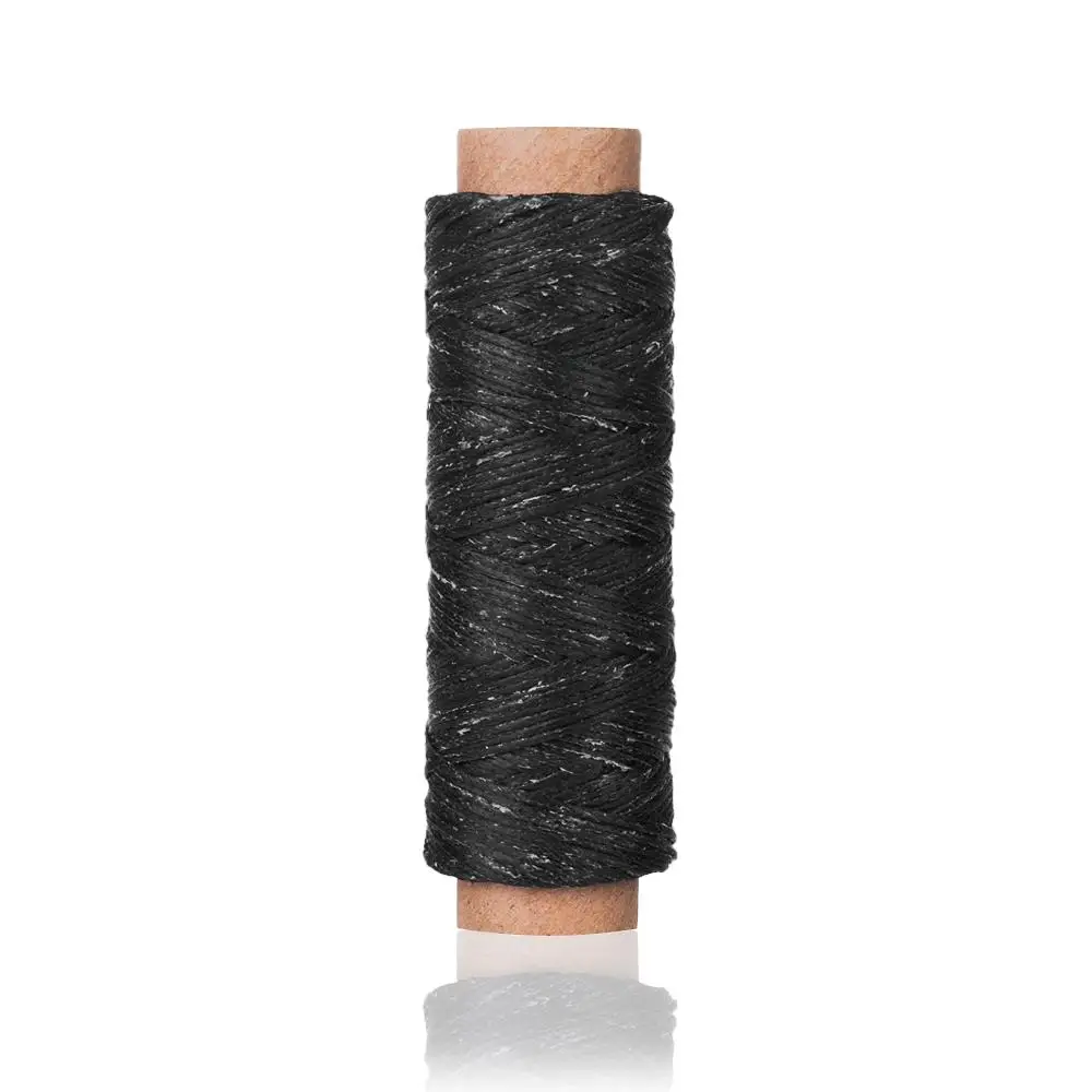 30m/Rolle Wachs faden Baumwoll schnur Schnur Hands tich faden für Leder Handwerk Werkzeug Material Zubehör – Detail 20