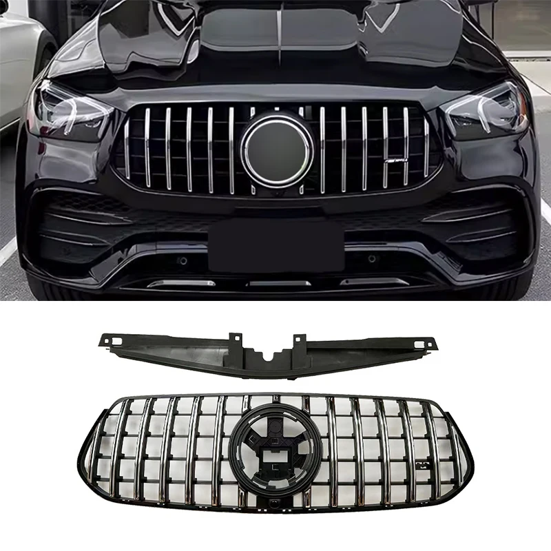 

Front Bumper Grille Grill For Mercedes-Benz W167 V167 GLE300 GLE350 GLE400 GLE450d 2024+ Upgrade GT R Style Grills