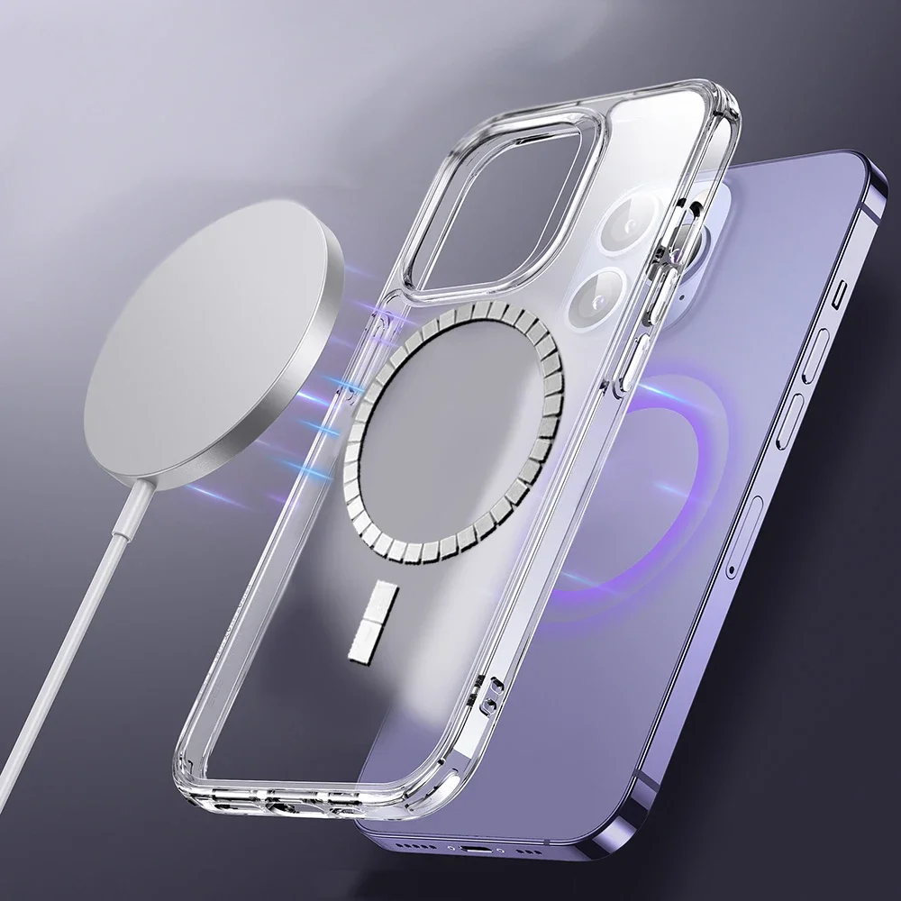 Magnetic Metal Plate For Magsafe Wireless Charging Magnet Ring Sticker Circle For iPhone 15 14 13 12 11 XR 7 8Plus Strong Charge