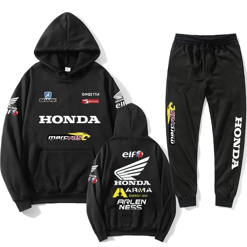 

2026 Men's sets Honda Motorcycle Hoodie Sweatshirts Sportswear Outdoor Motogp Cycling Unisex All-Season Fan Outfits Collection