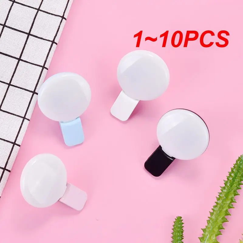 1~10PCS Mini Q  Selfie Ring Light LED Flash Phone Lens Light USB Rechargeable Clip Mobile Phone Fill Lamp Women Selfie Lights