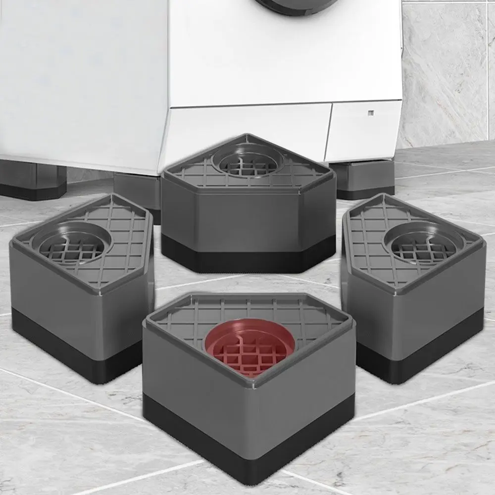 4PCS Home Table Chair Stabilizer Sofa Cabinet Washer Feet Pads Dryer Support Washing Machine Heightening Pad