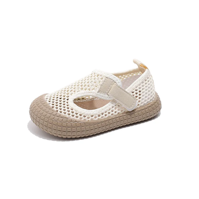 Estate bambini scarpe Casual tessuto netto flessibile per il tempo libero Unisex sandali per bambini traspirante Hook-loop comodi ragazzi ragazze