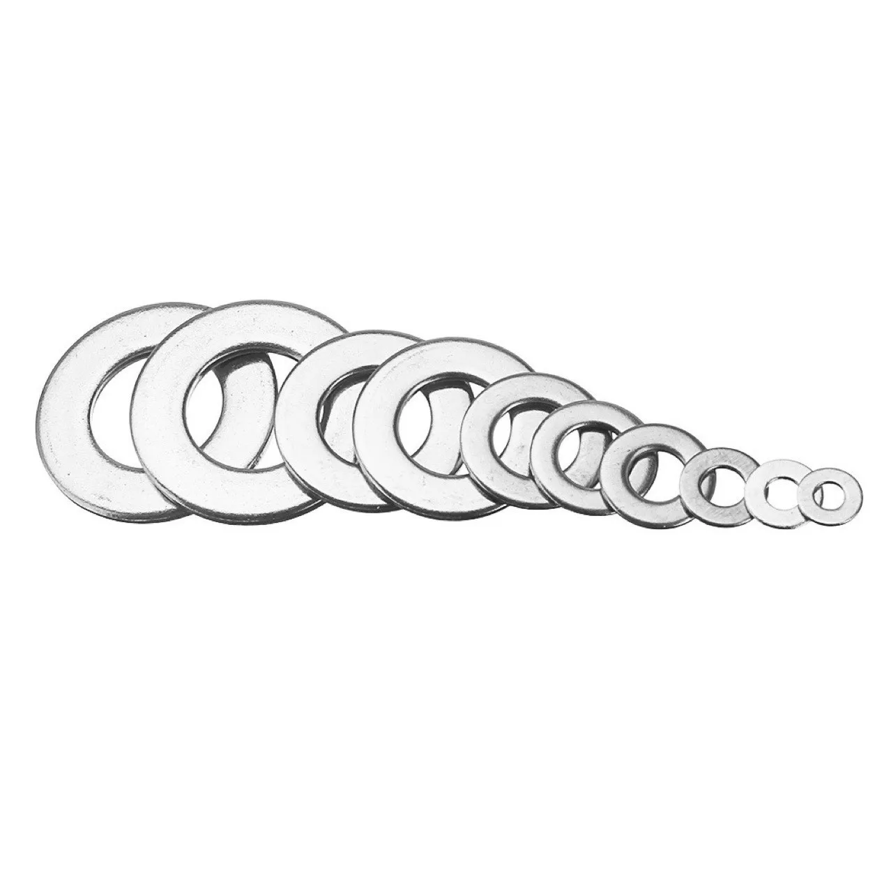 M2 to M10 Multi-Size Washer Combo 180-Piece Flat Washer Set Organizer Box