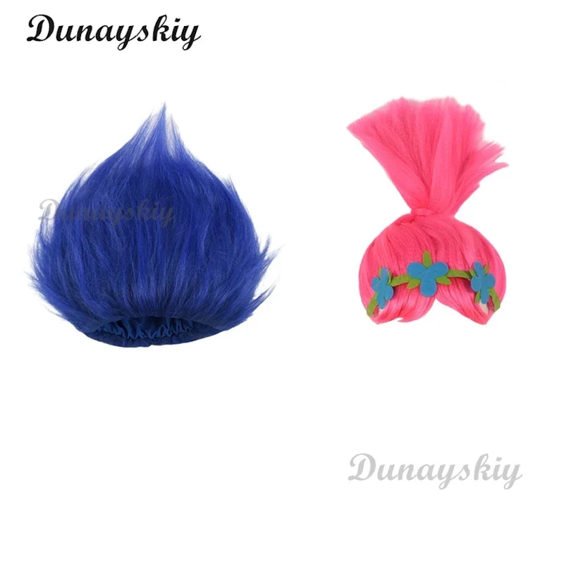 Anime boys trolls branch costume girls trolls poppy cosplay wig Halloween costume for kids Purim carnival outfits