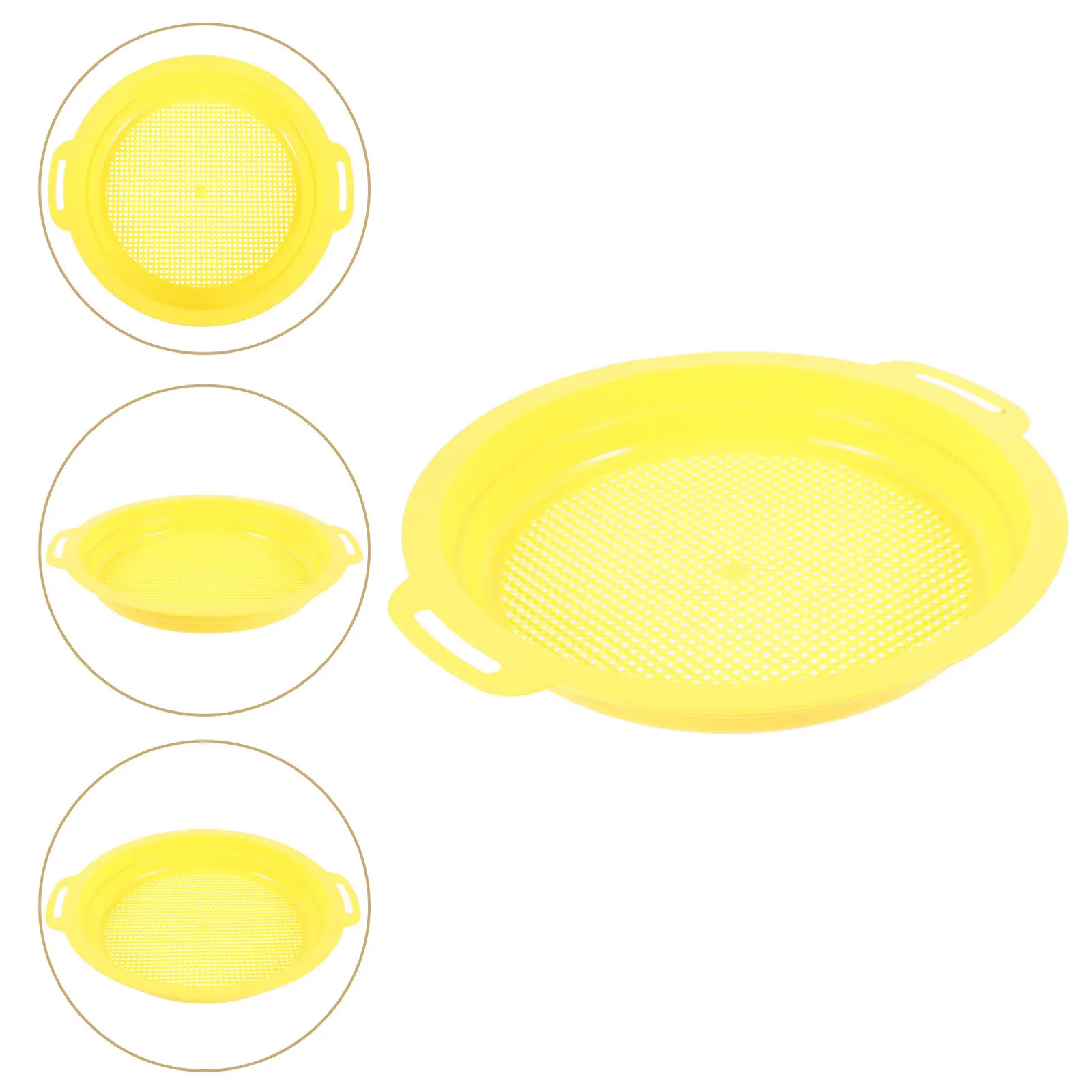 1Set Sifting Pan for Gold Mining Lightweight Mesh Sieve Pan Easy Clean Design Beach River Panning Tool Kit Sand Sifter