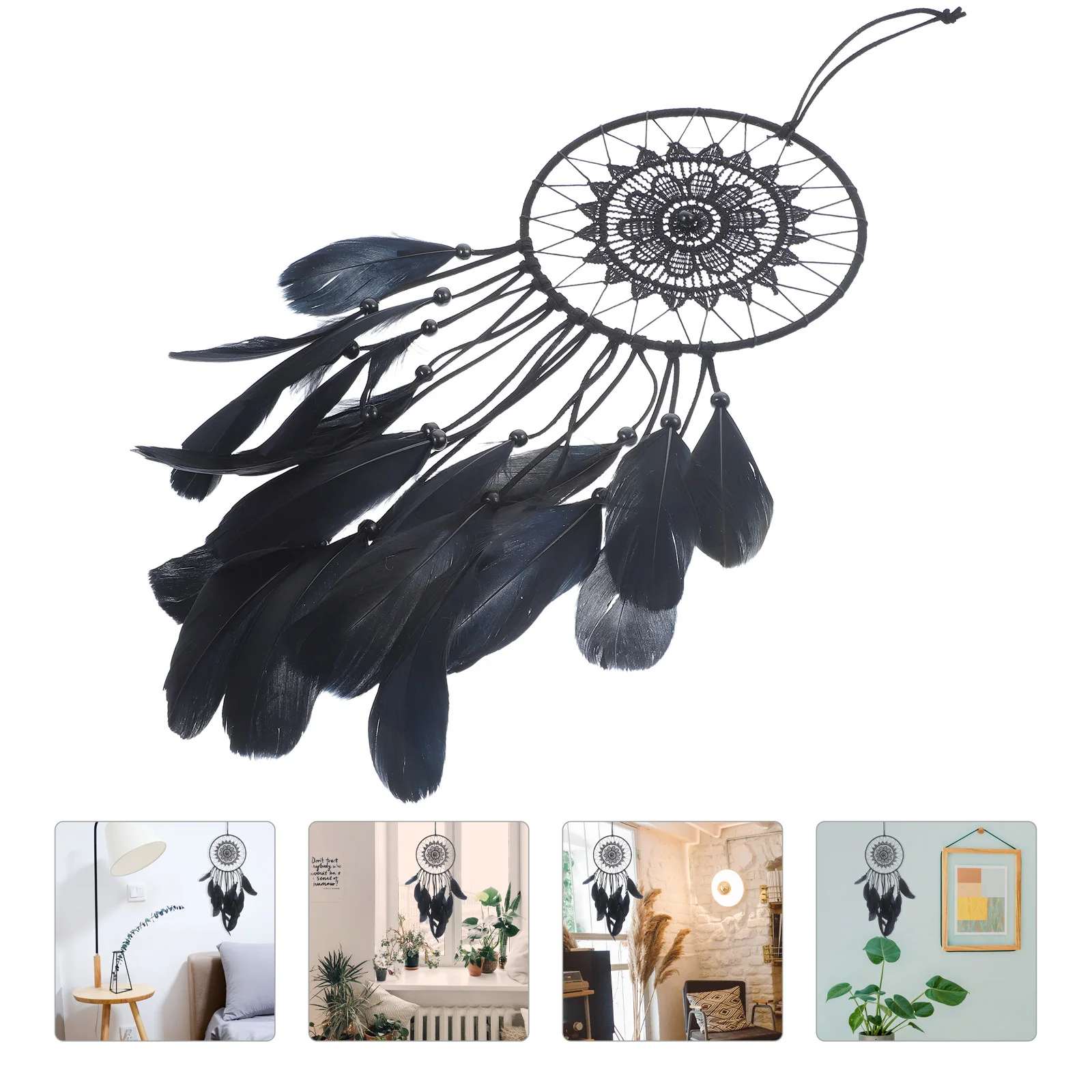 

Dream Catcher Hanging Decor Woven Wall Ornament For Bedroom Nursery Home Office Window Balcony Room Decor