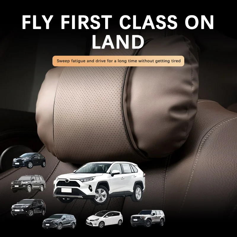 

NEW Top Quality Car Headrest Comfortable Anti-fatigue Soft Car Neck Support Pillow For Toyota Land Cruiser Prado RAV4 Highlander