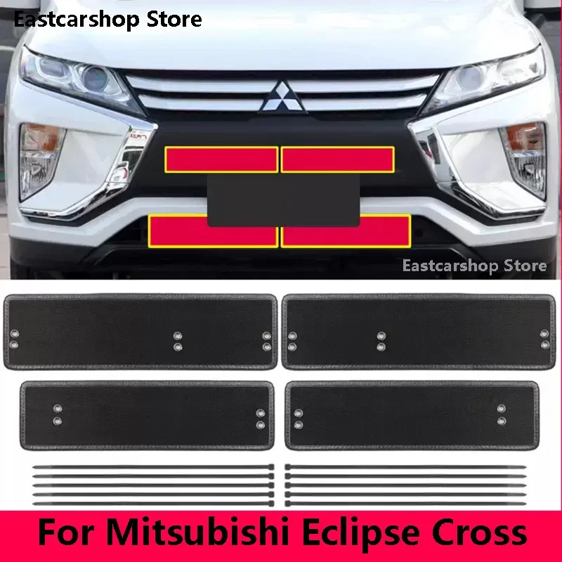 

For Mitsubishi Eclipse Cross 2021 2020 2019 Car Front Middle Insect Screening Mesh Grille Insert Net Anti-mosquito Protect Dust