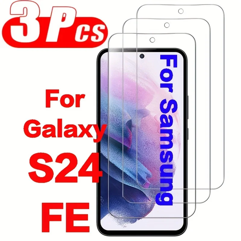 3er-Set Gehärtete Glas-Displayschutzfolien für Samsung Galaxy S24 FE
