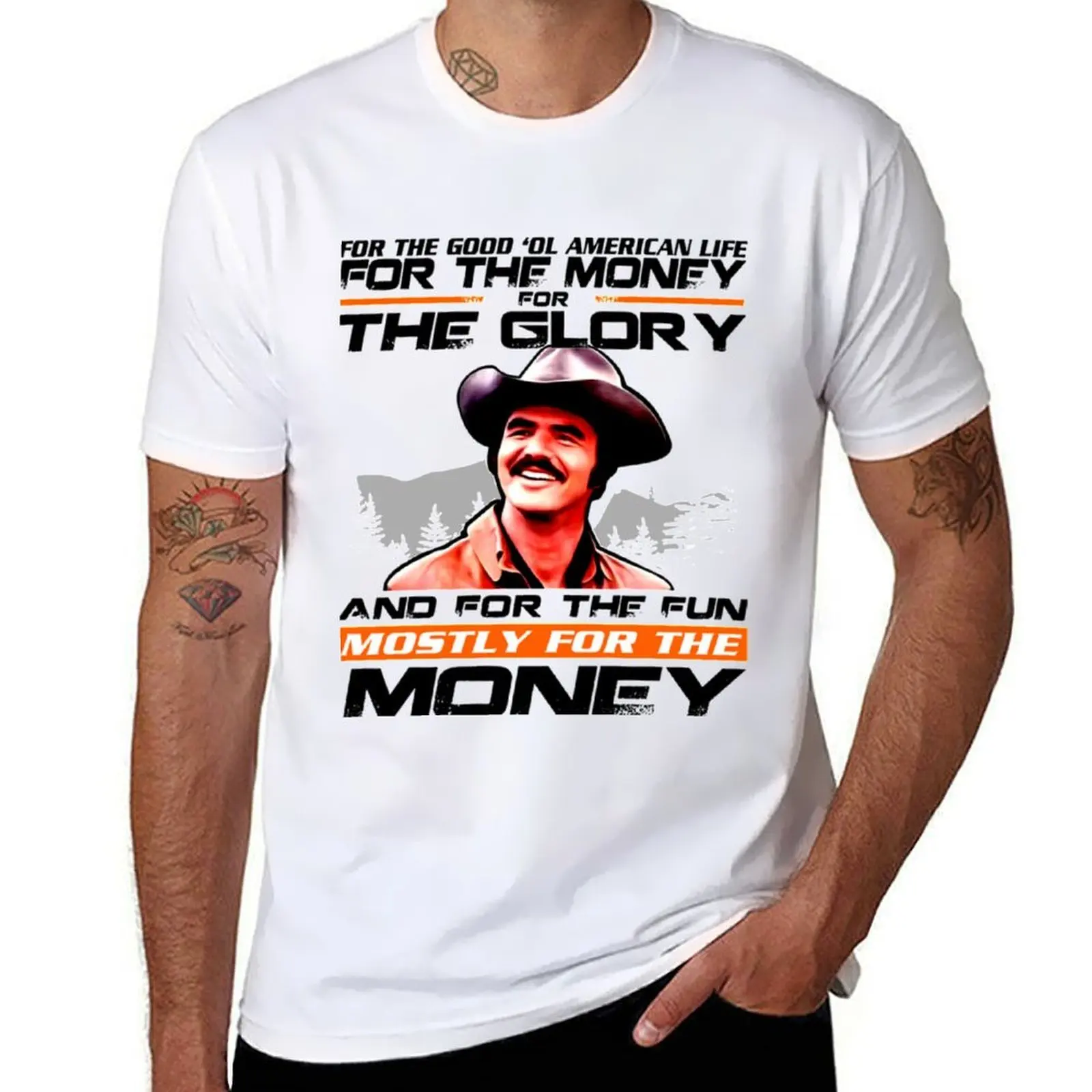 

The glory Smokey and the bandit car movie art T-Shirt t shirt man designer cotton t shirt pack T-Shirt