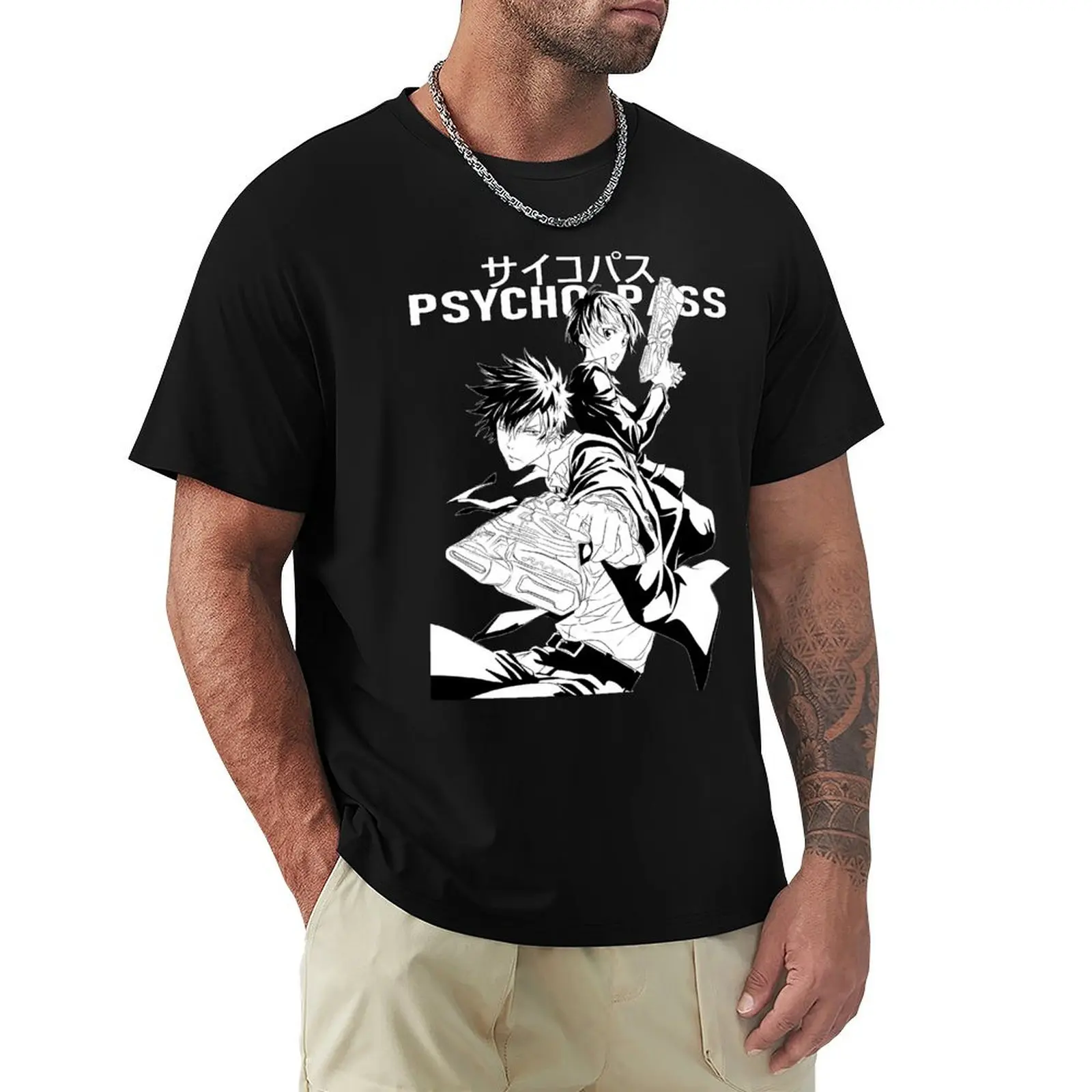 PSYCHO-PASS T-Shirt Breathable Mesh Panel T-Shirt
