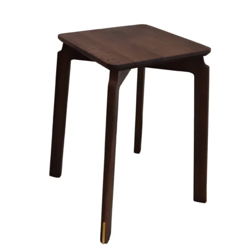 North American black walnut high stool solid wood dining stool can be stacked adult modern simple light luxury log design