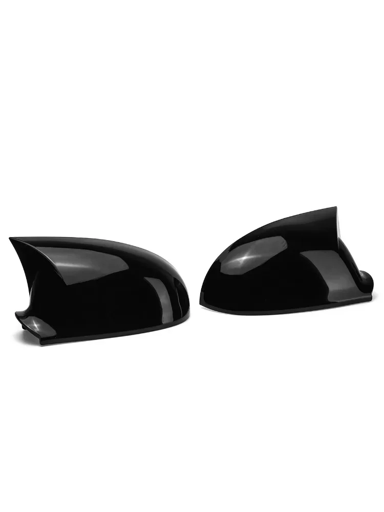 Para Nakładek na Lusterka Boczne Samochodowe, Osłony Lusterka Wstecznego do Volkswagen Golf 5 MK5 GTI Jetta 5 2003-2009, Wygląd Karbonu/Czarny Połysk — 2