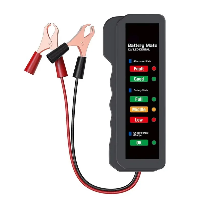 

【Flash-Deal!】Automotive Battery Checker Analyzer Car Alternator Tester Battery Checker Analyzer To Check Alternator Battery Char