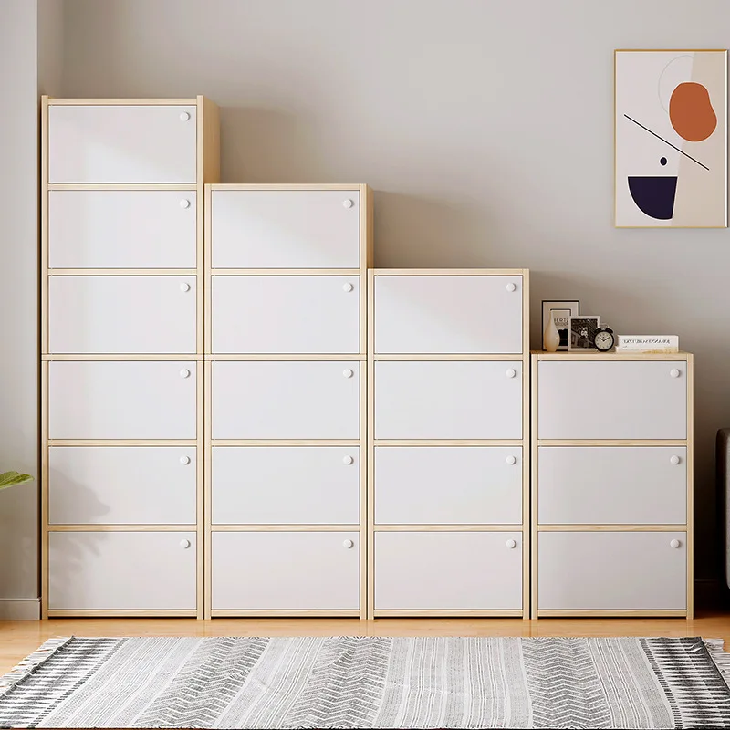 Small apartment storage bedroom locker floor locker simple multi-layer cabinet clothes finishing cabinet