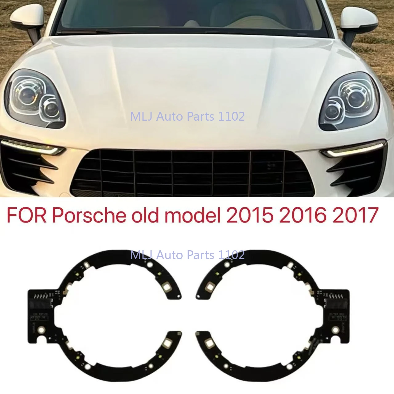 

ДЛЯ Porsche Cayenne Macan старая модель 2015 2016 2017, светодиодные дневные ходовые огни, источник DRL, чип модуля Angel Eye