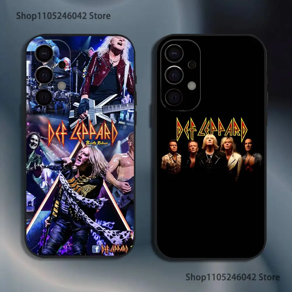 

Band D-Def Leppard Shockproof Phone Case For Samsung S25,S24,S21,S22,S23,S30,Ultra,S20,Plus,Fe,Lite,5G Black Cover