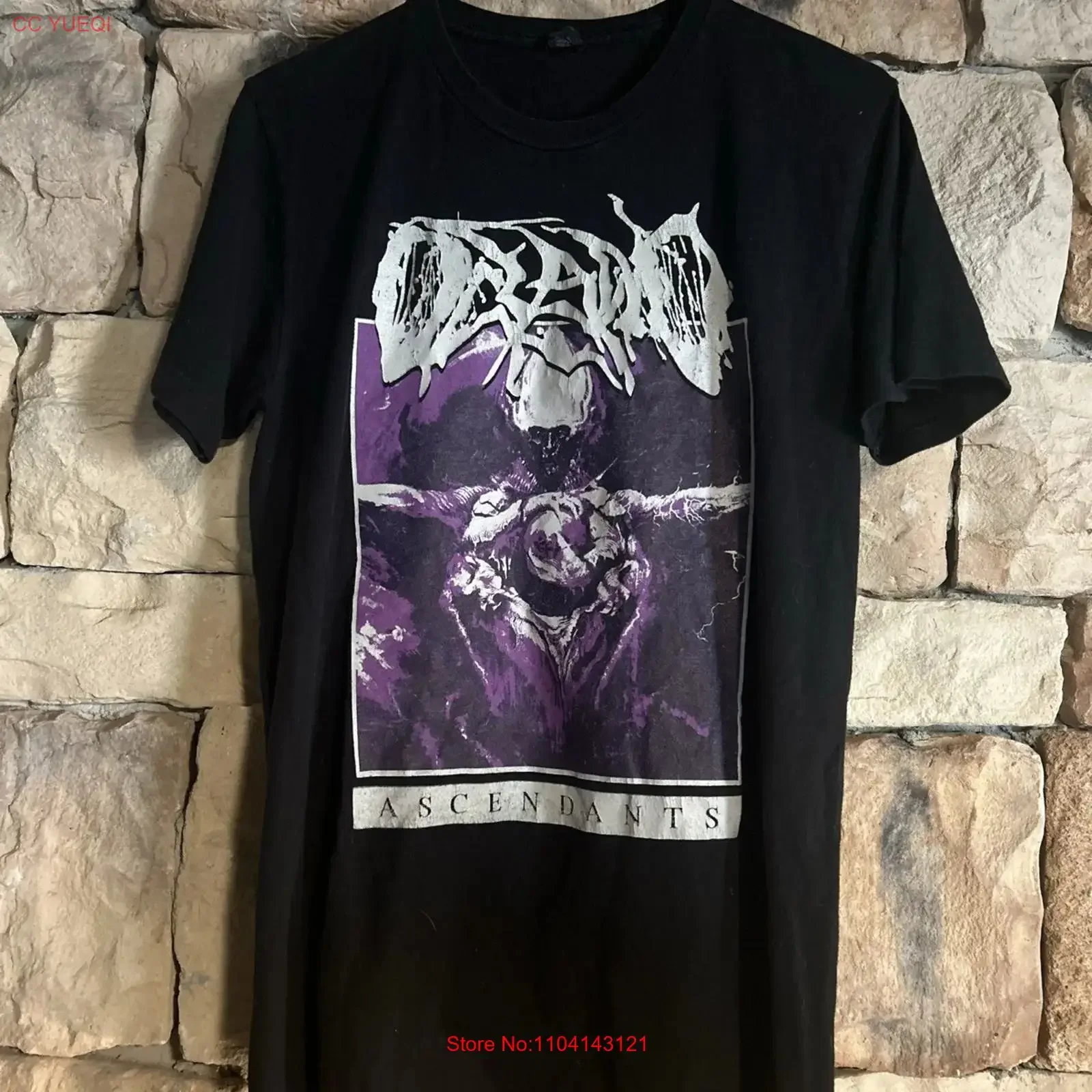 M Oceano Ascendants T Shirt Metal Band Attila Deathcore Thrash Slayer Korn Slipk vintage Washed Slightly Top For Everyday Wear