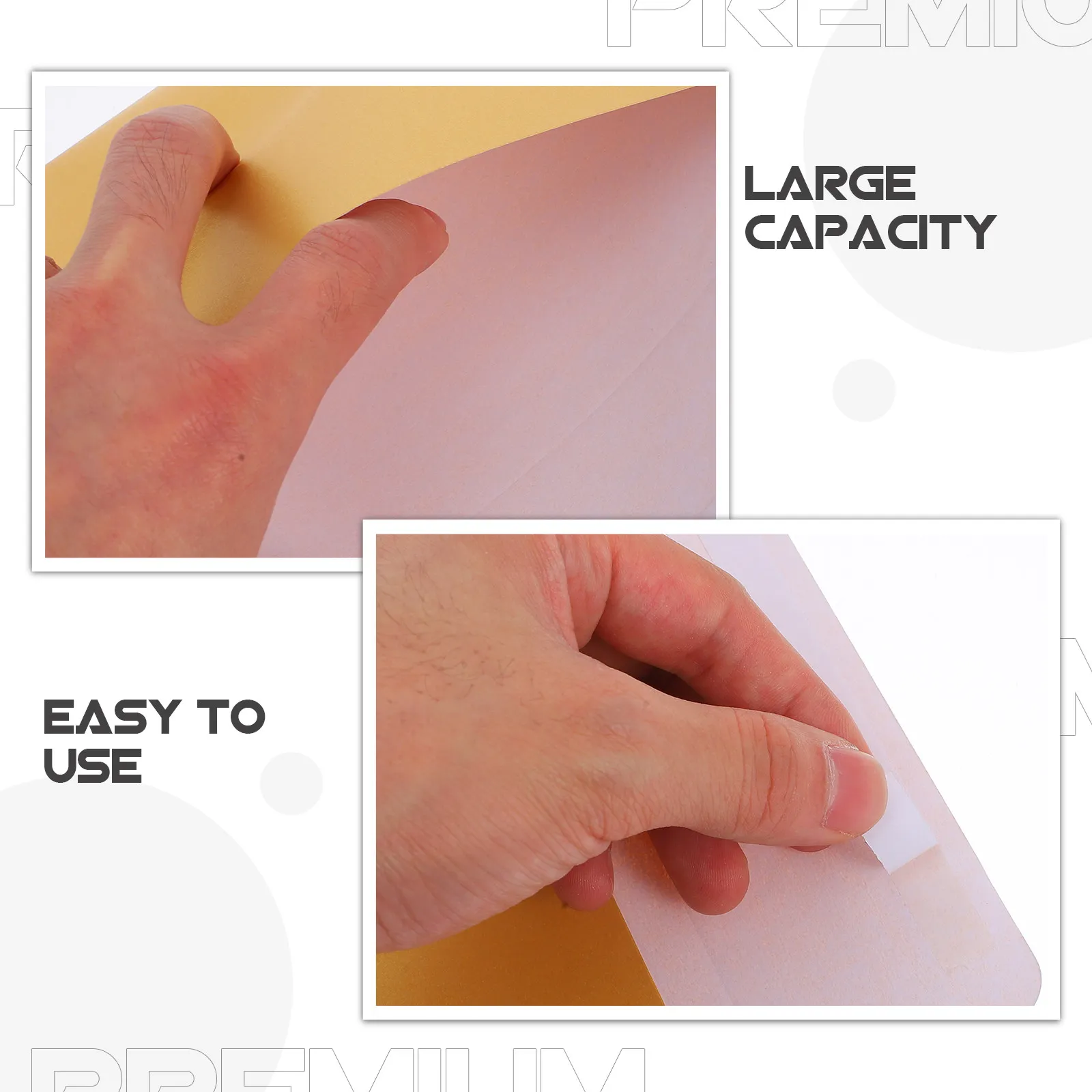 

50Pcs Metallic Invitation Envelopes Self Adhesive Double Side Tape Pearl Closure Envelopes for Wedding Greeting