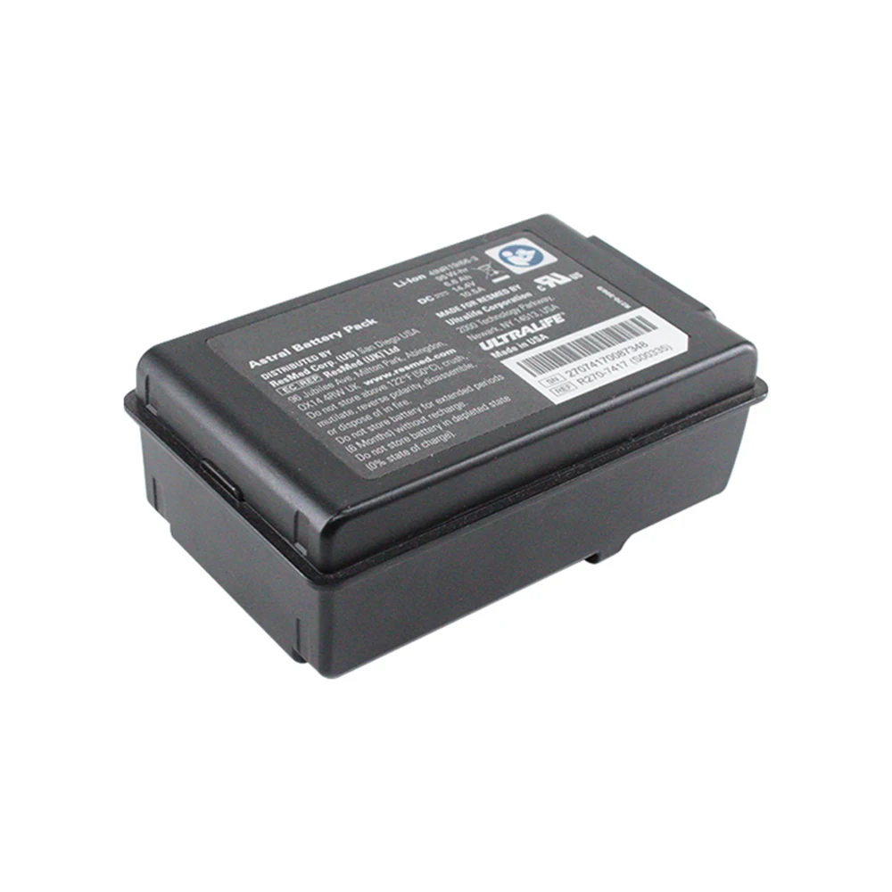 100% Original Battery 14.4V 6.6Ah For RESMED Astral 100 150 R270 41NR19/66-3 R270-7417 R270-7652 Ventilator Instrument Batteries view 2
