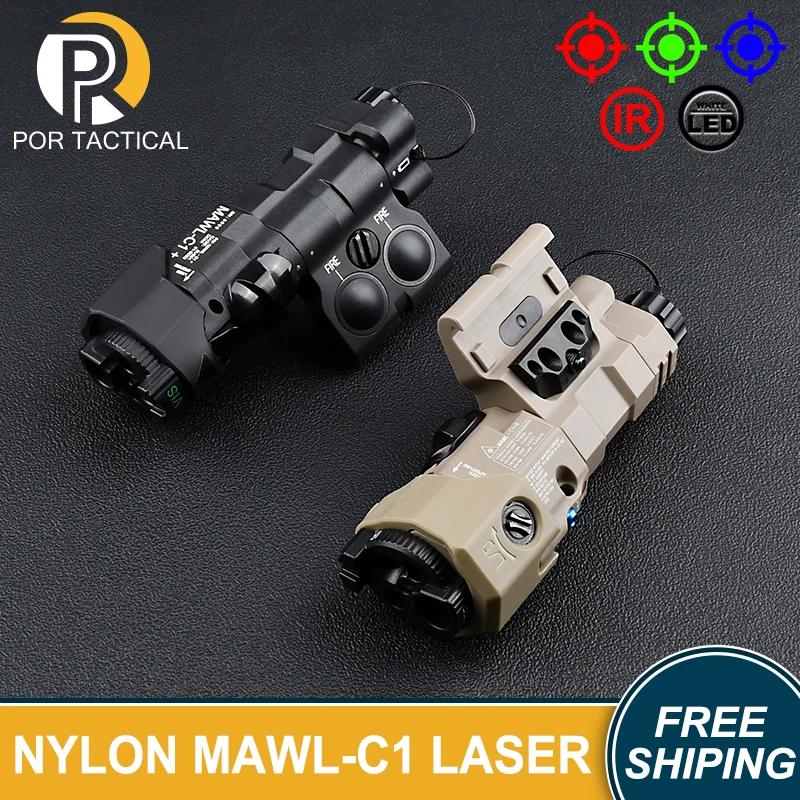 

WADSN Tactical MAWL-C1 Aiming Laser Pointer White LED IR Red Green Blue Dot Sight Laser IR Illuminator Light Strobe Flashlight