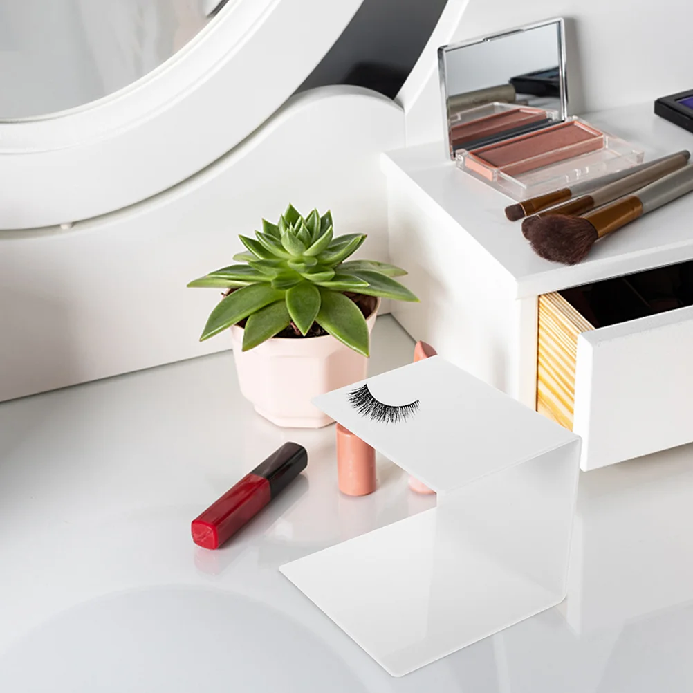 

2Pcs Eyelash Extension Tool Organizer Set Ergonomic Pillow Holder Long-Lasting Plastic Storage Shelf for Lash Technician