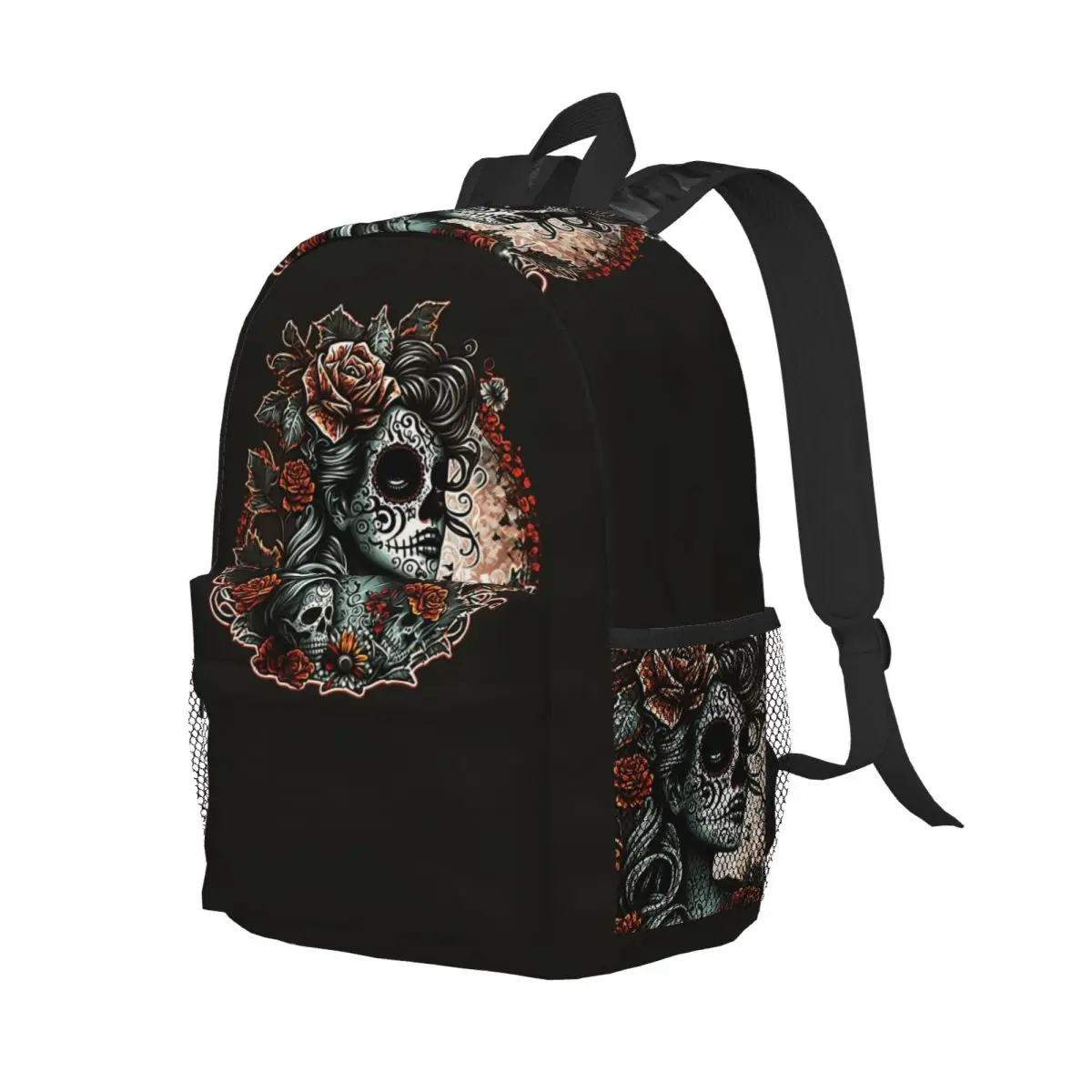 

Day Of The Dead Girl Tattoo Dia De Los Muertos Рюкзак Студенческий Сумка для книг для мальчиков и девочек Детская школьная сумка Сумки на плечо для мужчин и женщин