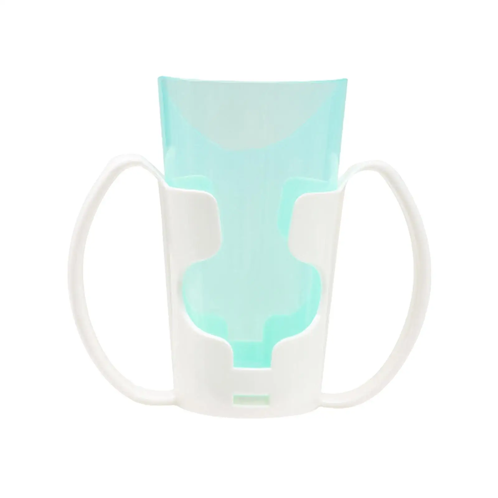 Elderly Nursing Cup 350ml Reusable Drinking Cup with Holder for Bedridden Adults Disabled Men Women Care Aid