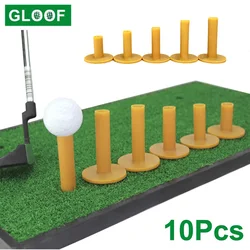 Bola de golfe Titular para Iniciante, Training Aids, Borracha Tees, Prática Aids, Treinador Acessórios, 10Pcs por lote