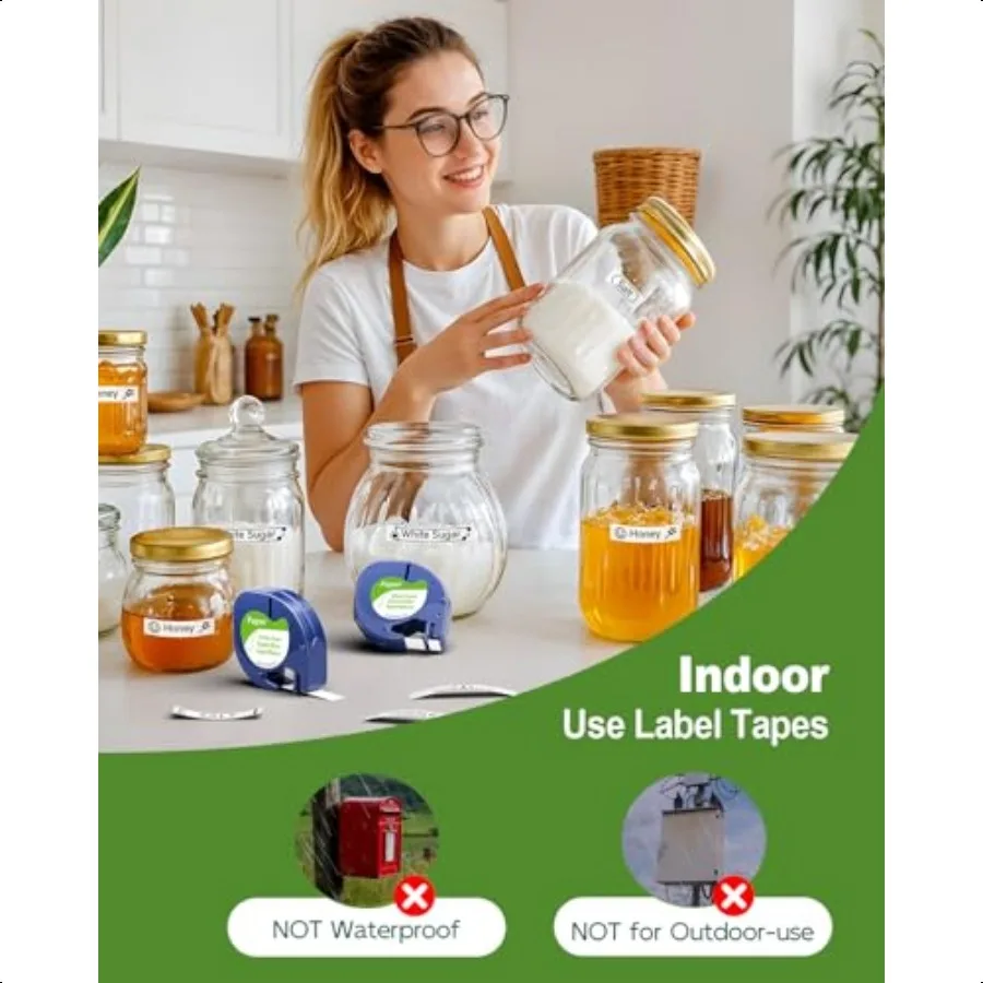 Paper White Tape Replace for DYMO Label Maker Refills 91330 Compatible with Dymo Letratag Refills 1 2 x 13' for Dymo 200B LT 10