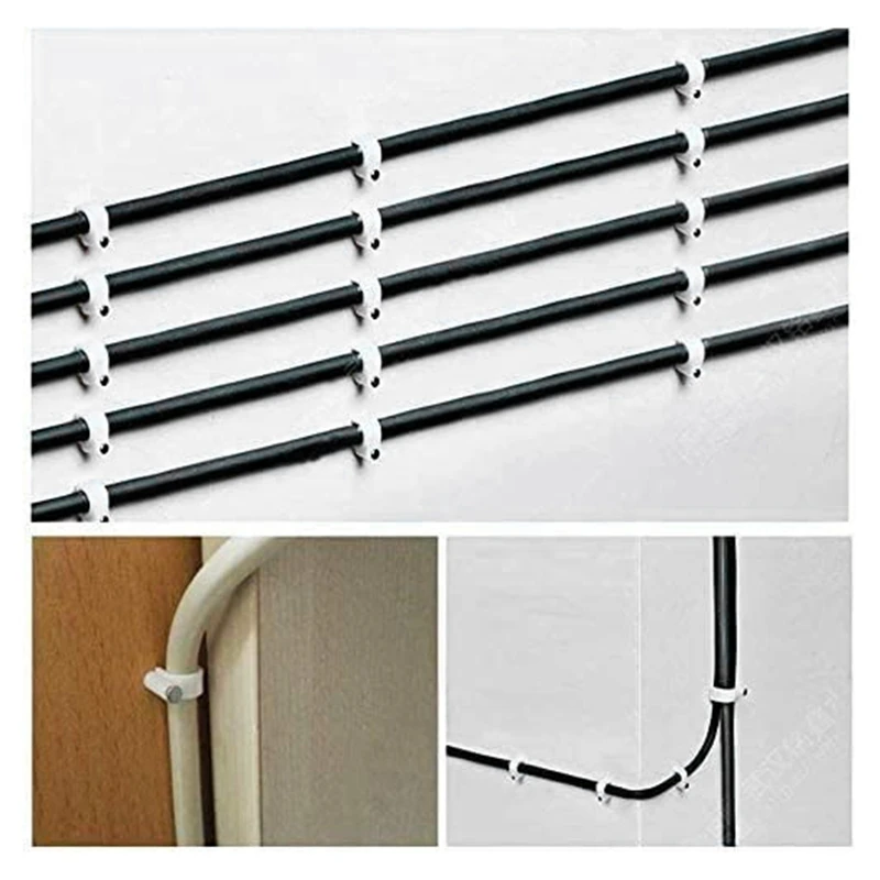 

ABPP 7mm Cable Clamp Round Steel Cable Nail Clamp Is Used to Organize Wire and Cable Fixed Line Type