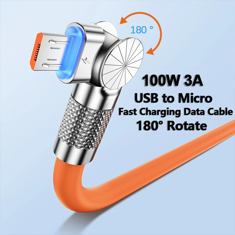 100W 3A USB Micro Super Fast Charging Data Cable For Samsung Galaxy S7 Edge S6 Note 6/5 Sony Kindle PS4 Power Bank Car USB Cord