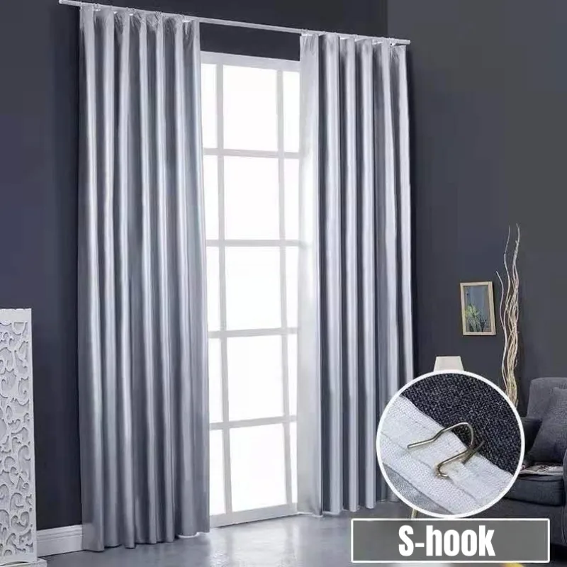 Thickened Blackout Curtains for Bedroom Living Room Full Light Blocking Drapes Sun Blocking Thermal Insulated Window Curtain