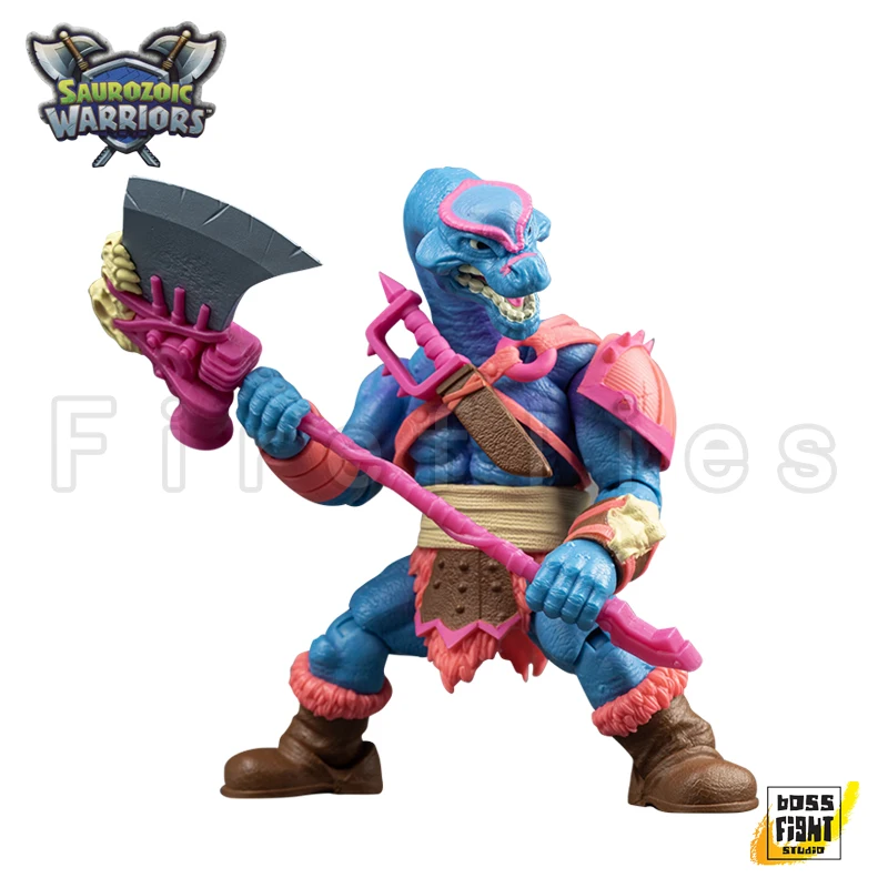 1/12 Boss Fight Studio Action Figure Saurozoic Warriors Ceratopsian Guard Triax Skiver Range Brakhion Anime Toy