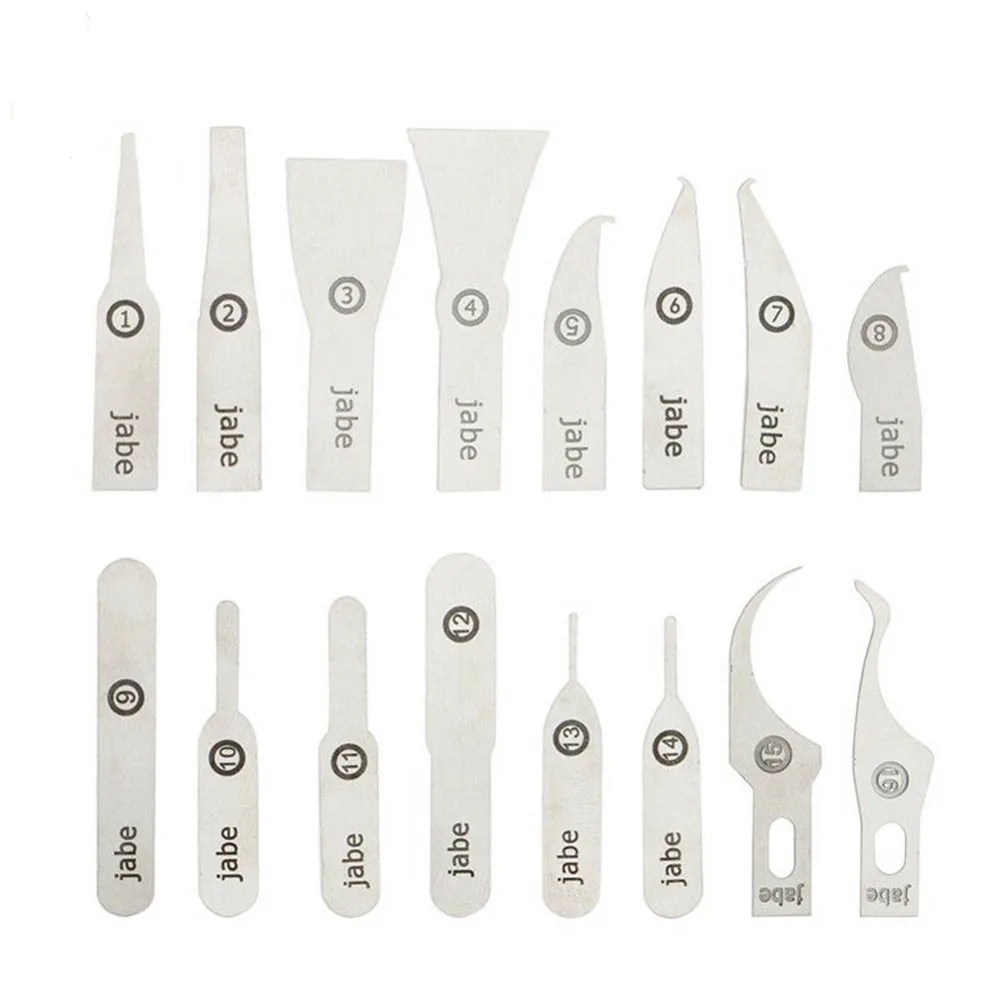 

16pc/lot Ultra Thin Phone BGA IC Chip Remover Blade Set Stainless Steel Blade Tool for iPhone Motherboard CPU Disassemble Repair