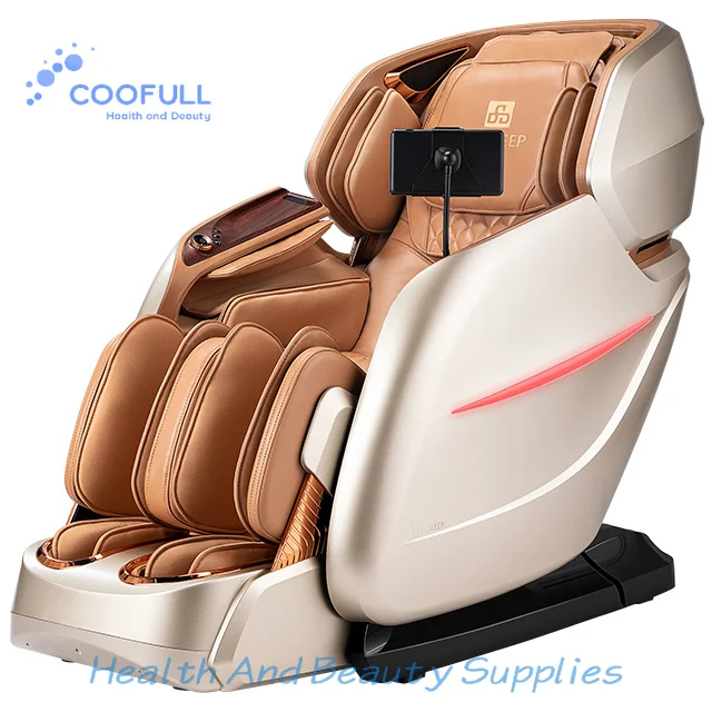 Coolfull Flagship 4D Massage Chair 2 Level Zero Gravity Graphene Heating Foot Massage Luxury Gift for Family