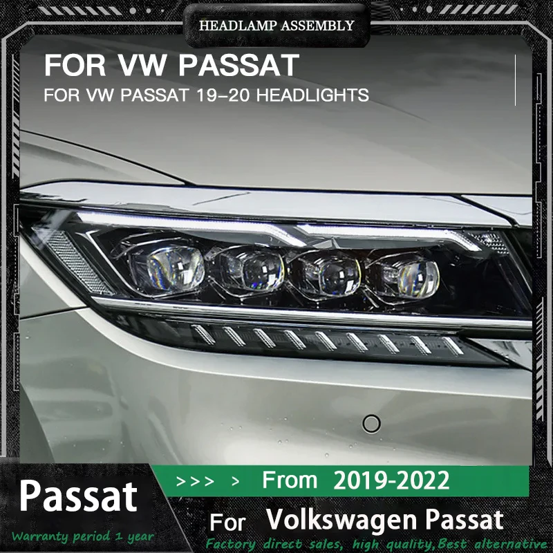 

Автомобильные аксессуары Автомобильные фары для VW Passat B9 Светодиодные фары 2019-2021 Passat B9 Фара Drl Объектив проектора Автомобильная