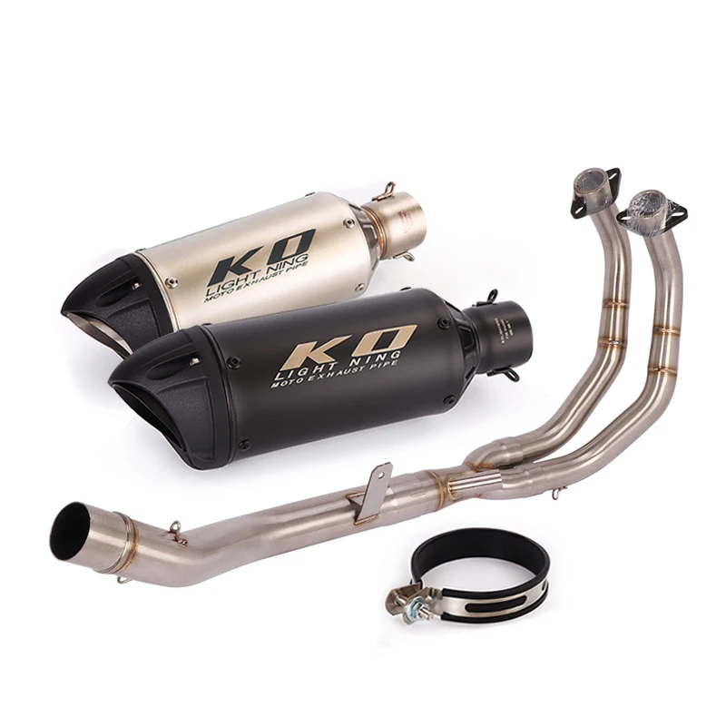 For HONDA CB500F CB500X 2013-2019 Motorcycle Exhaust System Escape Muffler Header Link Pipe Slip On Without DB Killer Stainless