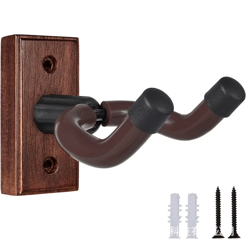 Guitar Wall Mount Hanger Wood Guitar Wall Display Bracket Reusable Hard Wood Base for AcousticElectric Guitars Ukulele