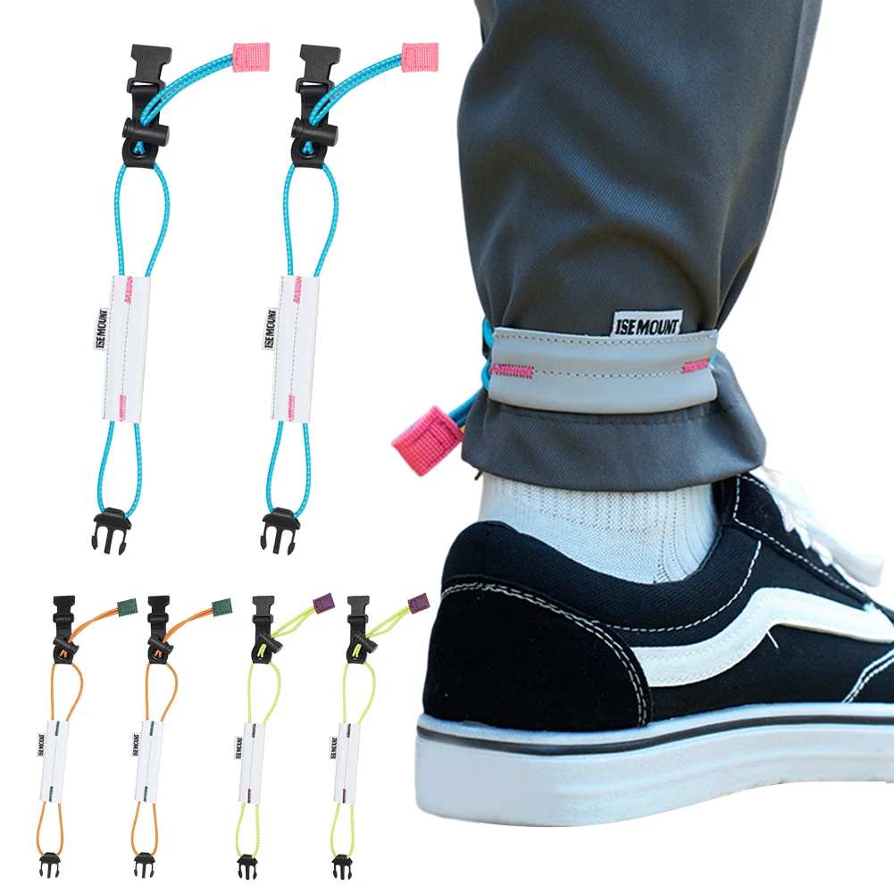 Reflective Cycling Pants Band High Visibility Bicycle Trouser Bands Biking Safety Bands for Night Walking Cycling Running