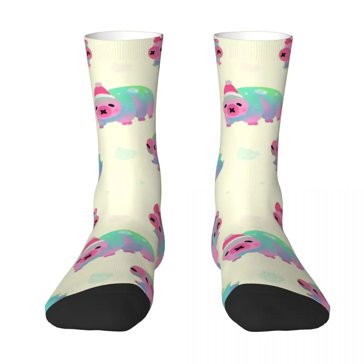 Chaussettes longues ours à eau pour cadeau d'anniversaire unisexe, bas Harajuku, accessoires toutes saisons, haute qualité