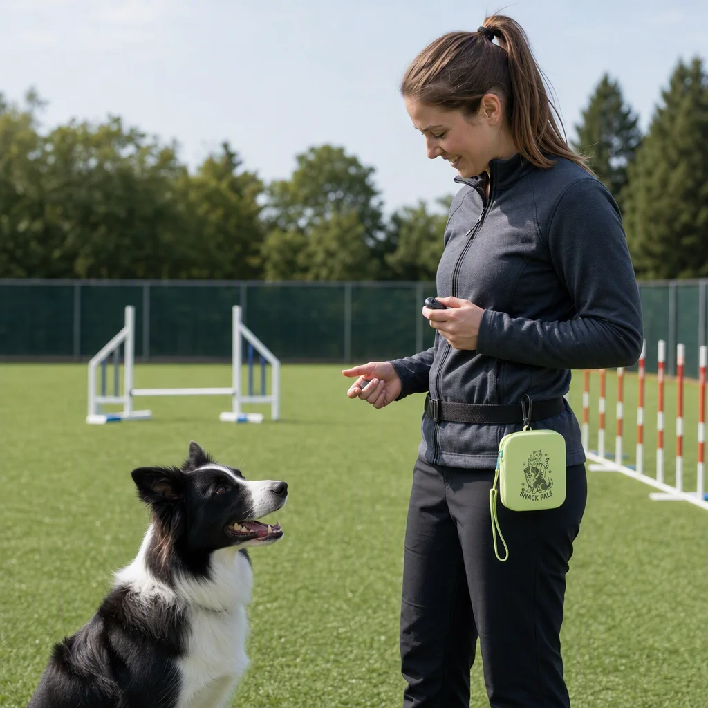 Silicone Dog Training Snacks Bag Portable Waist Pack with No Closure