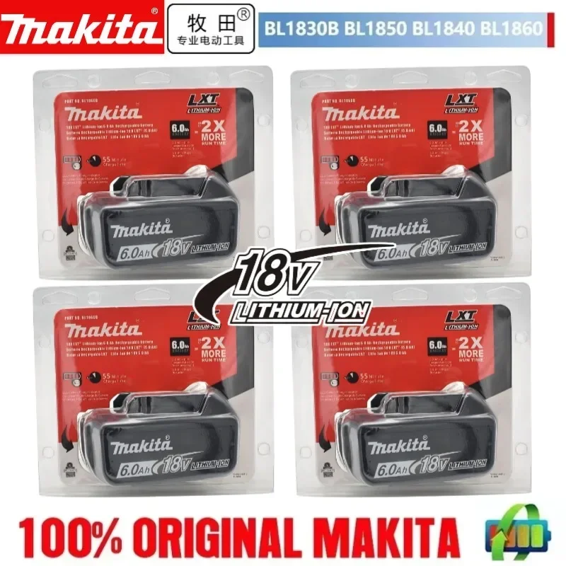 

100% original Makita 18V 6.0Ah Rechargeable Battery for Makita 18V BL1830 BL1830B BL1840 BL1840B BL1850 BL1850B Power Tools