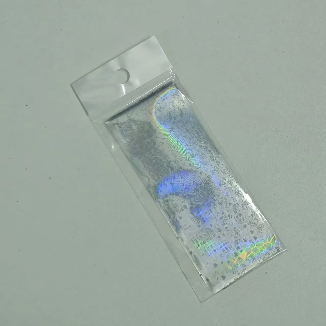 8pcs Holographic Colorful Nail Stickers Shimmer Laser Nail Art Transfer Foil Starry Sky Decal for Manicure UV Gel Polish Decor