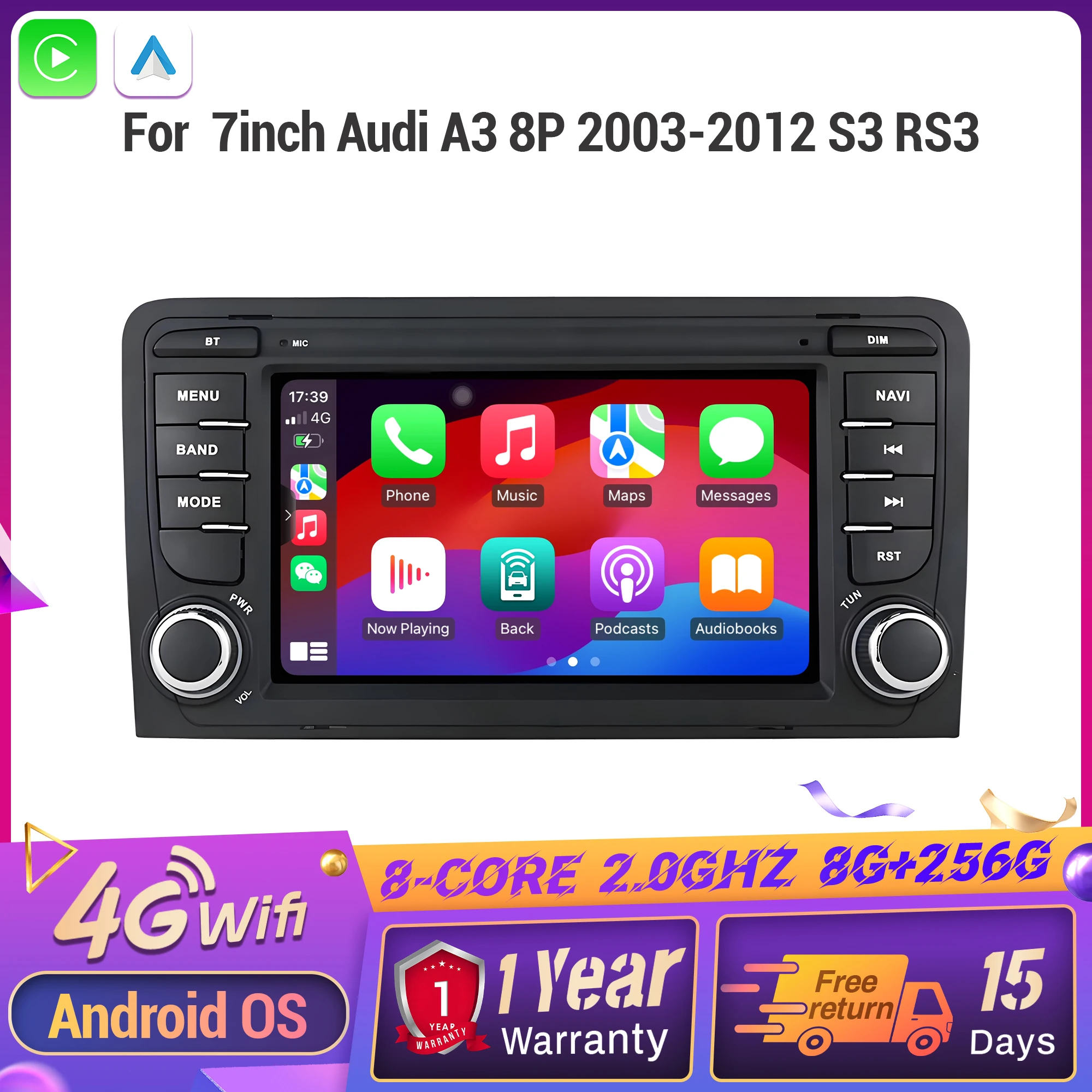 7Inch For Audi A3 8… - image