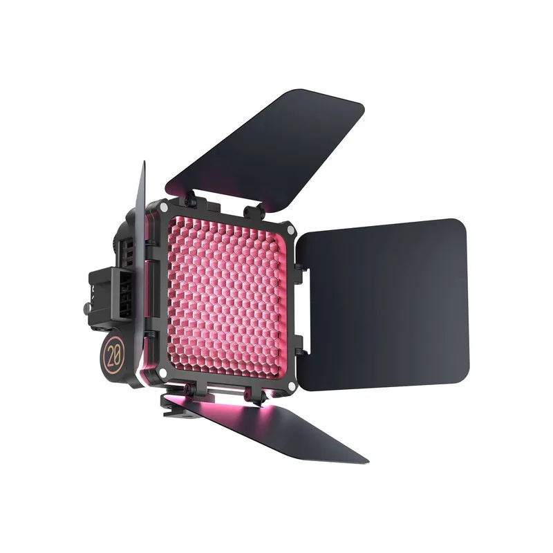 M20/M20C Compact Photography 20W RGB LED Fill Light 2700K-6500K CCT High CRI94 for APP 16 FX Modes AC/DC